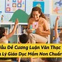 Thạc Sĩ Quản Lý Giáo Dục Ra Làm Gì